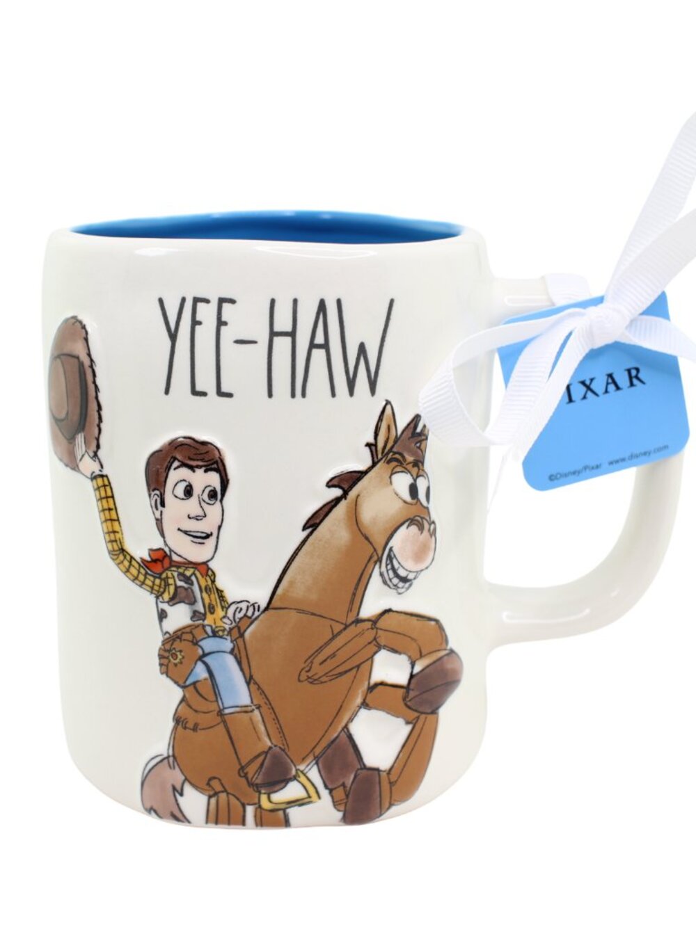 Rae Dunn x Pixar Toy Story Woody & Bullseye "Yee-Haw" Ceramic Mug